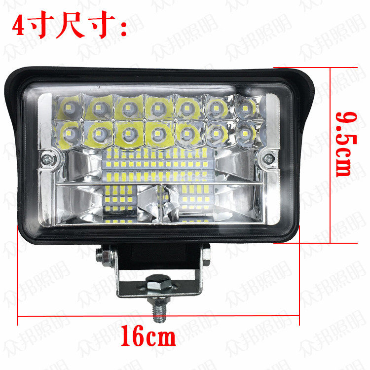 LED 트럭 넓은 필드 스포트라이트 12V24V 자동차 345인치 반전 조명 슈퍼 밝은 수정 헤드라이트 강한 빛