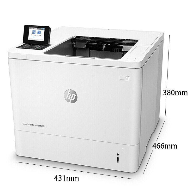 HPm608dn惠普m607高速A4黑白激光打印机m609dn商务双面全新m611dn