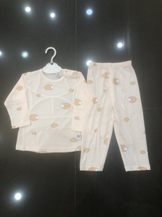 邦比乐儿婴儿宝宝春夏网眼透气薄款内衣套装儿童家居服空调服衣服