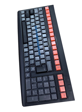 推荐KB101收银机键盘超市收款机通用黑色全键冒USB接口PS2圆口