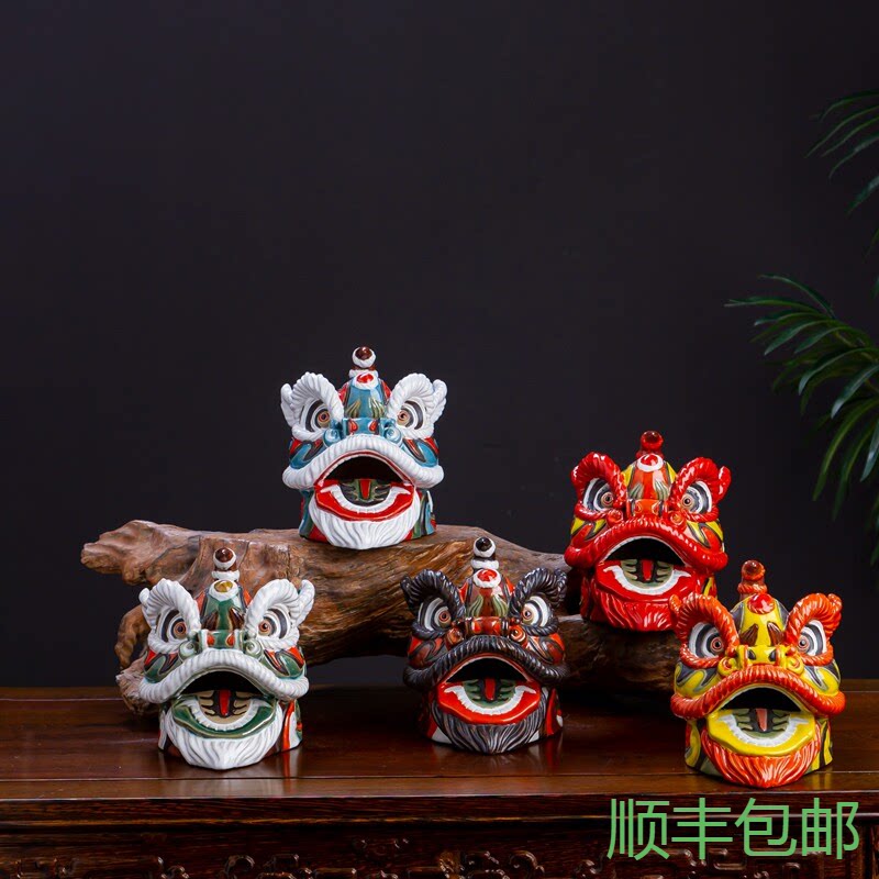 车载手办传统陶瓷嘉顺招财中式图片