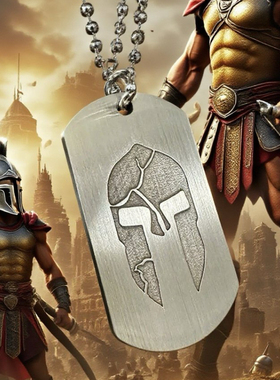 罗马身份牌定制斯巴达克斯文创徽章纪念牌spartan 模型道具装备