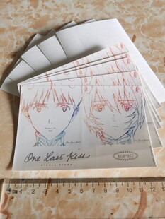 现货日版贴纸绫波丽真嗣宇多田光One Last Kiss福音战士Sony特典