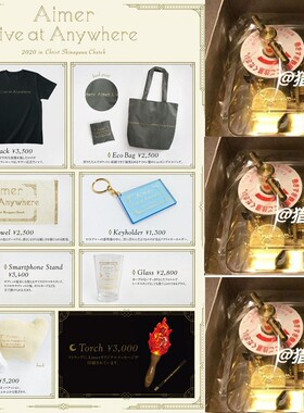 可包邮Aimer周边Live at Anywhere 2020 Christ Shinagawa Church