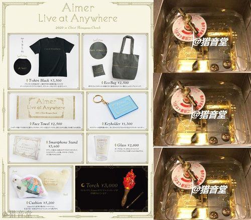 可包邮Aimer周边Live at Anywhere 2020 Christ Shinagawa Church