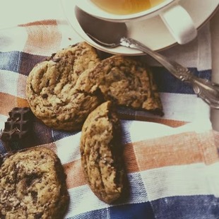 热 巧克力大cookie 黑糖 海盐 大曲奇 80%纯可可脂 两份包邮