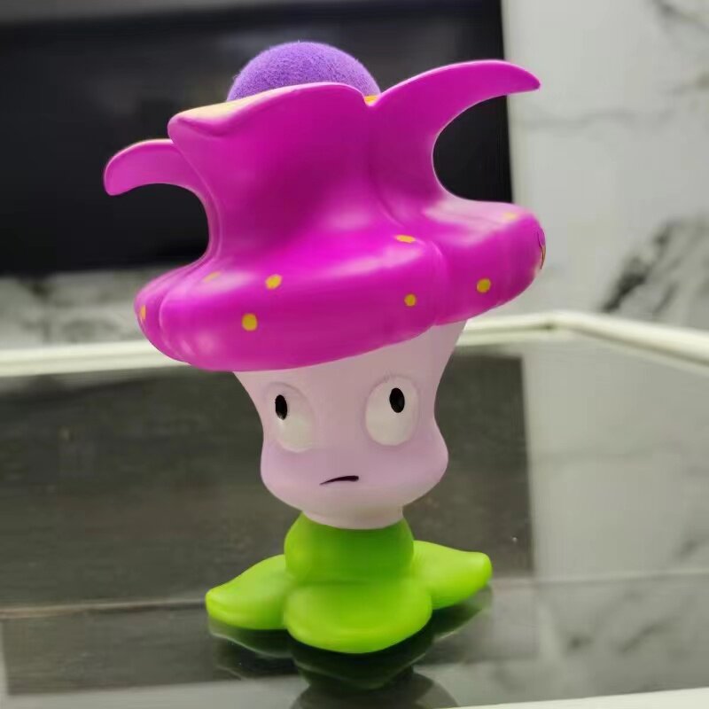 新款软胶豌豆迫击炮激光皇冠花粘液按果植物大战僵尸发射炮弹玩具