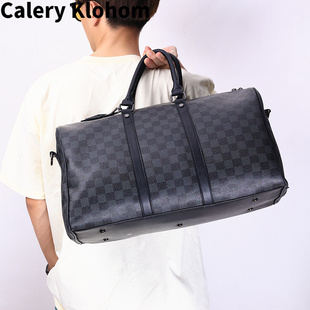手提 Calery Klohom新款 真皮牛皮2021新款 商务旅行包男大容量韩版