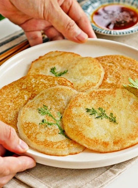 韩式土豆饼 韩餐店用土豆饼 土豆煎饼加热油煎即食324g（12个装）