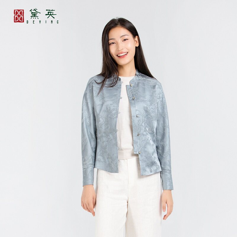 黛英春季新品简约百搭民族风款外套 WAP1071