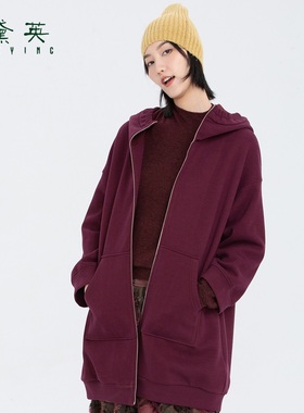 黛英冬季新品纯色休闲通勤款外套 WAN4018