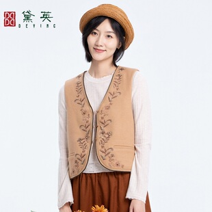 马夹 简约百搭民族风款 MAO4072 新品 黛英冬季