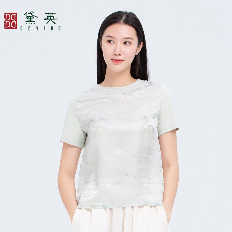 黛英夏季新款简约时尚百搭款小衫 SAO2505