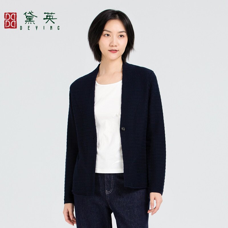 黛英春季新品简约百搭民族风款西装 XAP1189