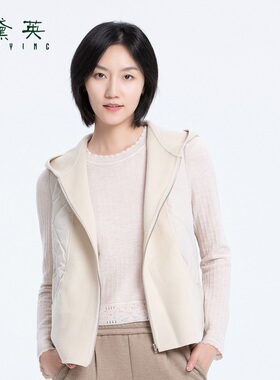 黛英冬季新品简约时尚百搭款马夹 MAO4126