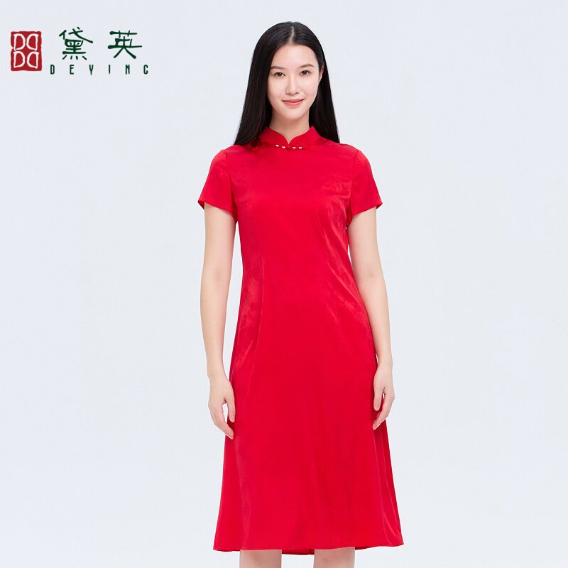 黛英春装新品简约时尚原创款旗袍 PAO2562