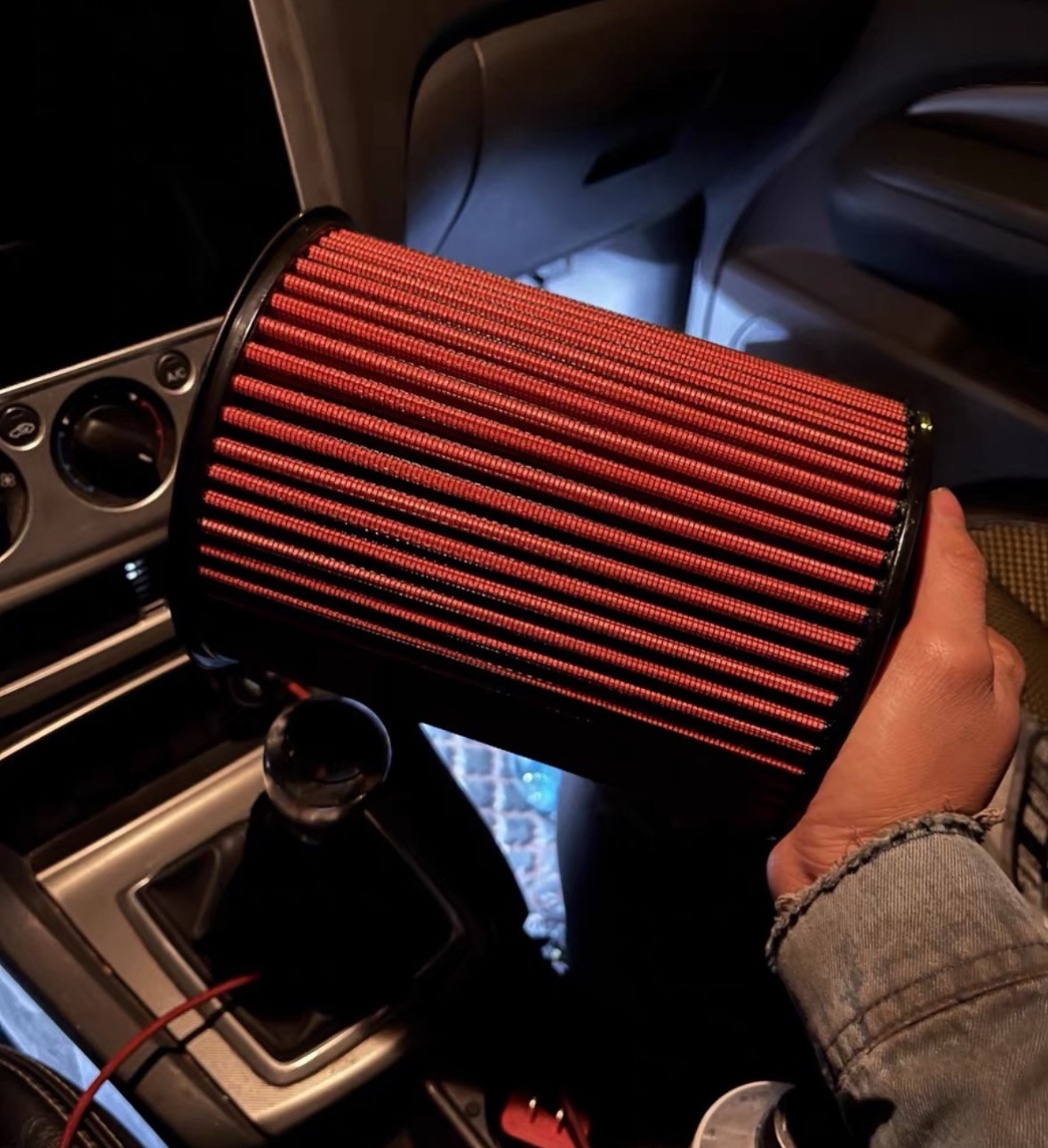 高流量空滤风格空气滤芯适配福特福克斯ST RS 翼虎福睿斯MKC V40