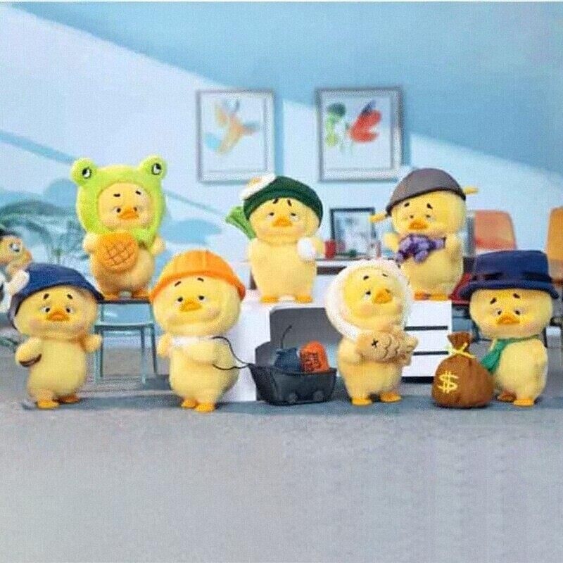 正版烦人鸭上班好烦鸭毛绒盲盒