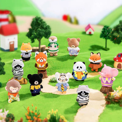 FUZZYBEAN小虎森邻系列手办盲盒