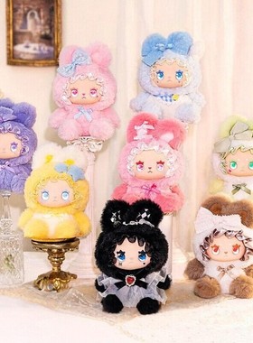 正版LOVELY EMMA兔兔联盟系列盲盒搪胶脸毛绒公仔娃娃玩偶礼物