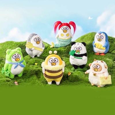 小刘鸭动物派对毛绒盲盒公仔玩偶