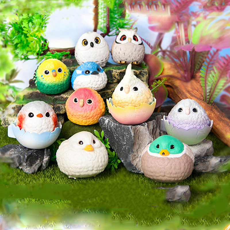 肥啾啾啾之回忆盲盒雪鸮雕鸮摆件