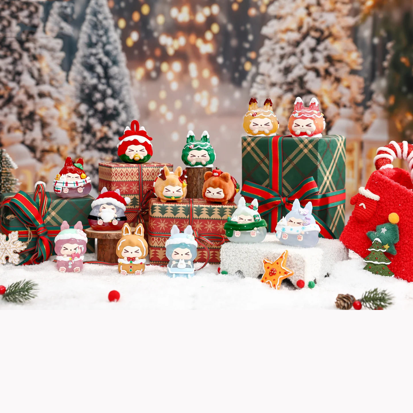 正版KIKI暖冬圣诞系列盲盒手办