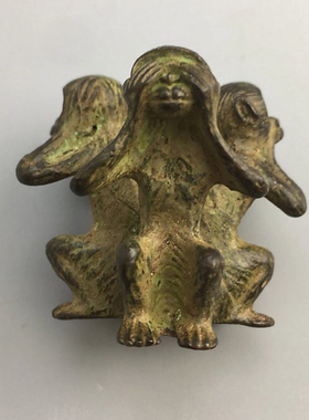 猴子客厅小摆件古玩铜器