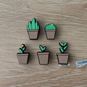 饰配件适配crocs立体鞋 花DIY装 花配饰扣 扣洞洞鞋 新卡通植物盆栽鞋