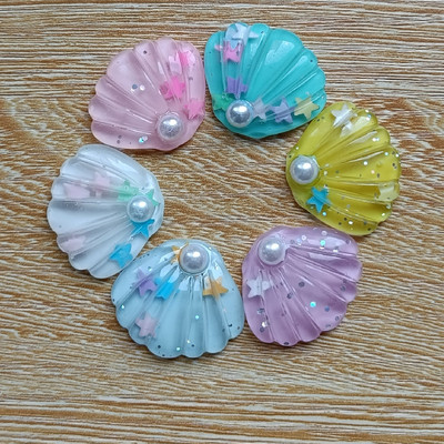 洞洞鞋鞋扣闪亮水晶贝壳