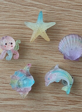 适配Crocs洞洞鞋水晶海豚鞋花扣