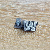 闪银字母洞洞鞋 上装 鞋 花可选自由搭配洞鞋 饰品配件 扣数字鞋 新款