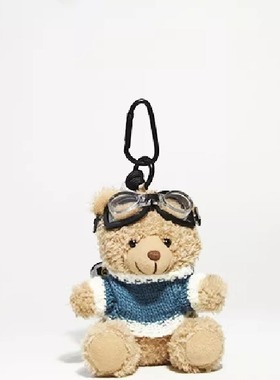 棕色小熊书包包挂件背包车钥匙扣毛绒公仔初高中女生小饰品礼物潮