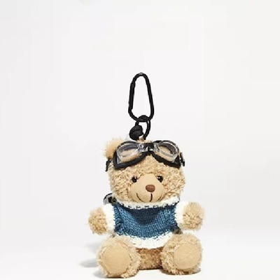 棕色小熊书包包挂件背包车钥匙扣毛绒公仔初高中女生小饰品礼物潮