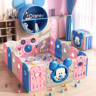 儿童游戏围栏婴儿学步栅栏宝宝室内防护栏爬行垫地上可折叠