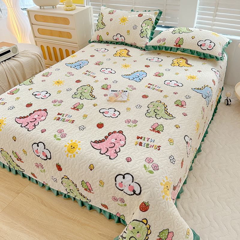 牛奶绒榻榻米床垫双面两用