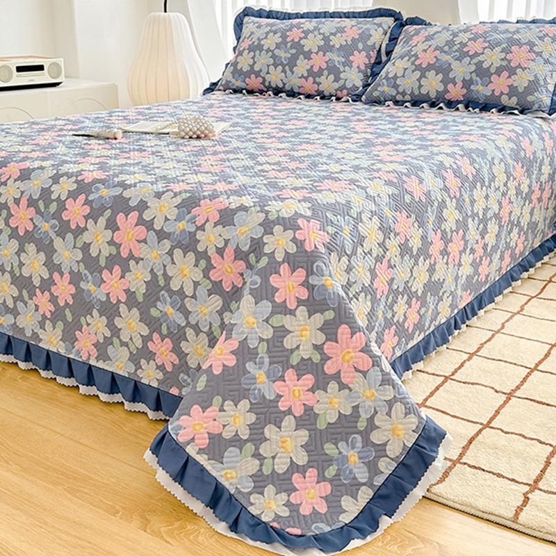 加厚純棉床蓋單件雙面四季通用