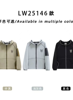 25146 lifework法斗秋冬新款连帽卫衣男女情侣装宽松休闲开衫外套