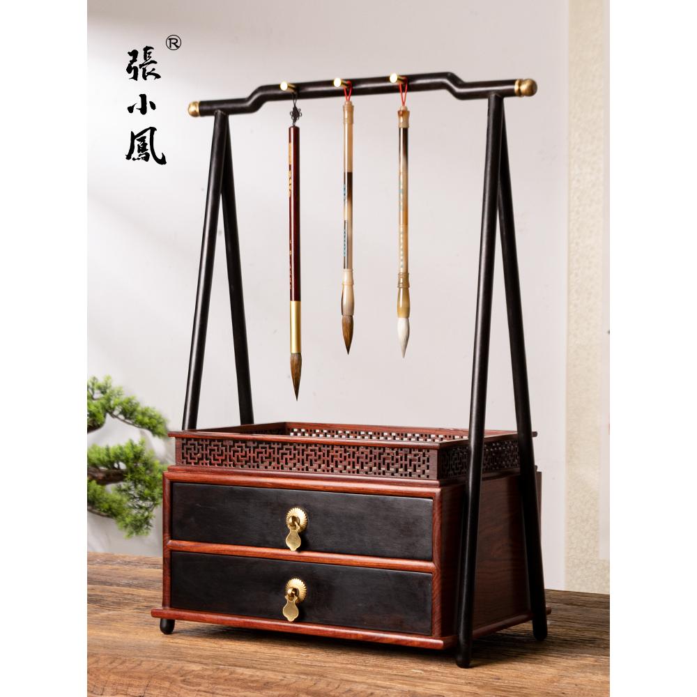 多功能笔挂，高档礼盒装毛笔架，送礼佳品