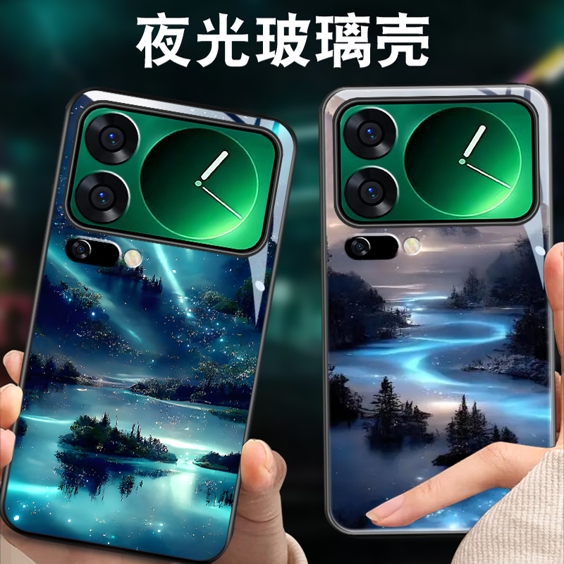 钢化玻璃背面★硅胶软边不伤机★送全屏膜