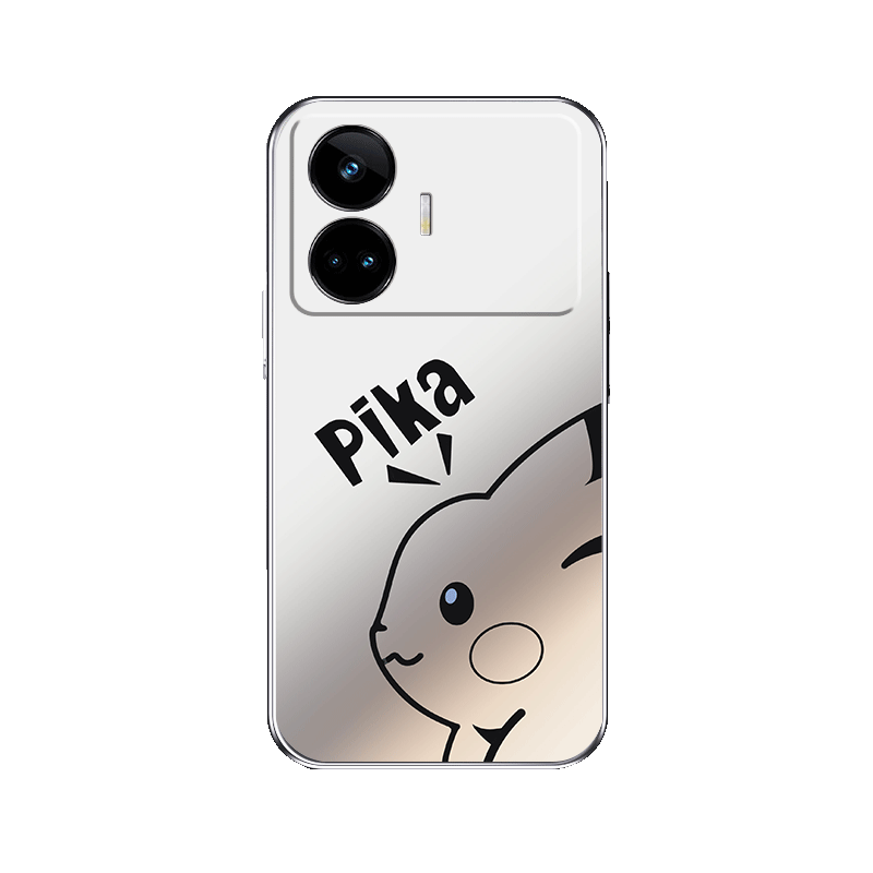 适用oppo真我gtneo5se手机壳realmeGTneoneo5新款Neo3可爱皮卡丘电镀银neo2t套全包防摔创意男女潮软硅胶外壳