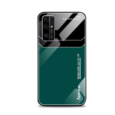 适用华为荣耀30手机壳honor 30pro/+新款30s镜面玻璃青春版潮男lite防摔炫酷高级创意套全包薄硅胶简约Lens壳