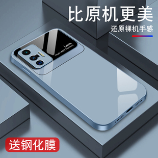 简约X70PRO 新款 薄潮硅胶硬外壳 x27高级曲屏版 lens渐变适用vivox70手机壳x60男金属漆玻璃x50pro防摔x30个性