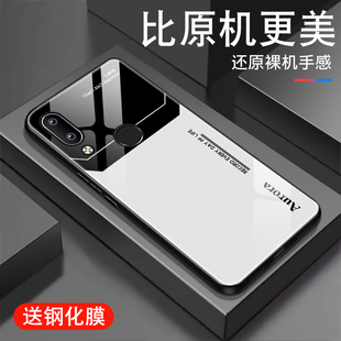 镜面玻璃潮男防摔炫酷高级创意套全包个性 v10 新款 超薄简约Lens壳 青春版 适用华为荣耀note10手机壳honor10