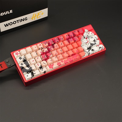 WOOTING 60HEV2满改-红船壳-红狐面具