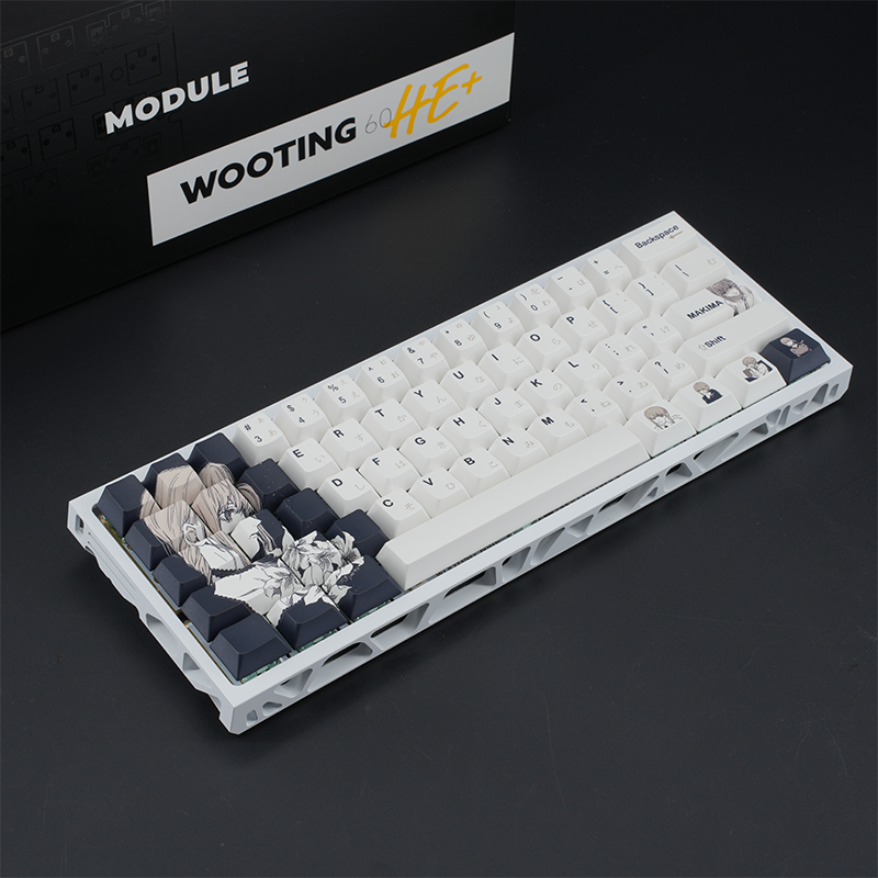 WOOTING 60HE+满改-白镂空-玛奇玛