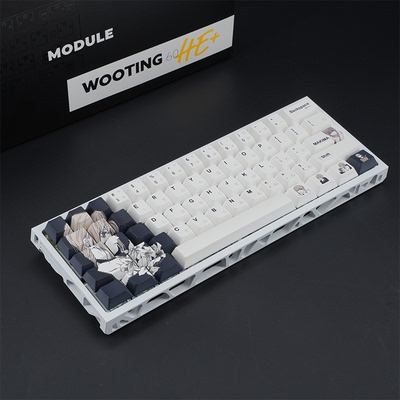 WOOTING 60HEV2满改-白镂空-玛奇玛