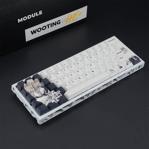 WOOTING 60HEV2满改-白镂空-玛奇玛