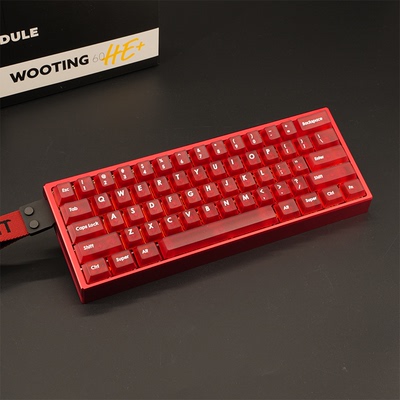 WOOTING 60HEV2满改-红船壳-红透