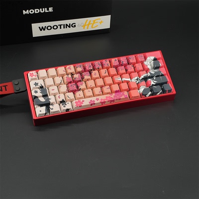 WOOTING 60HEV2满改-红船壳-红Sakura